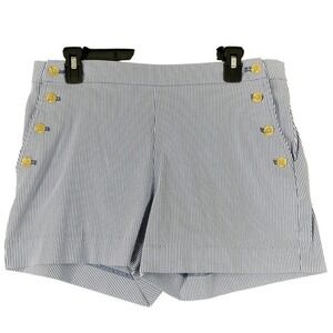 Banana Republic Shorts Size 6 Stripe Nautical Button Front Classic Summer Preppy